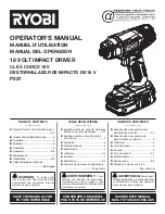 Preview for 1 page of Ryobi P237 Operator'S Manual