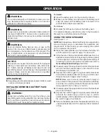 Предварительный просмотр 9 страницы Ryobi P2402 Operator'S Manual