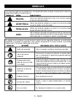 Preview for 68 page of Ryobi P2502 Operator'S Manual