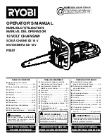 Preview for 1 page of Ryobi P2507 Operator'S Manual