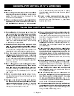 Preview for 4 page of Ryobi P2507 Operator'S Manual