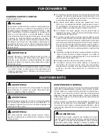 Preview for 31 page of Ryobi P2603 Operator'S Manual