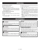 Preview for 10 page of Ryobi P2705 Operator'S Manual