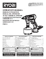 Preview for 1 page of Ryobi P28014 Operator'S Manual