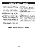 Предварительный просмотр 7 страницы Ryobi P2805 Operator'S Manual