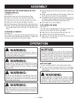 Preview for 11 page of Ryobi P2806 Operator'S Manual