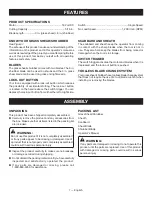 Предварительный просмотр 9 страницы Ryobi P2900 Operator'S Manual