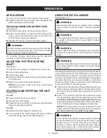 Preview for 10 page of Ryobi P2904 Operator'S Manual