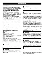 Preview for 10 page of Ryobi P2905 Operator'S Manual