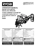 Preview for 1 page of Ryobi P2909 Operator'S Manual