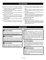 Preview for 21 page of Ryobi P2909 Operator'S Manual