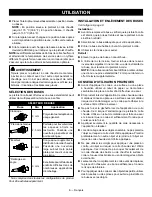 Предварительный просмотр 12 страницы Ryobi P307 Operator'S Manual