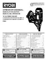 Preview for 1 page of Ryobi P325 Operator'S Manual