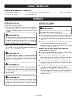 Preview for 24 page of Ryobi P3260 Operator'S Manual