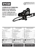 Ryobi P3410 Operator'S Manual preview
