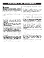 Предварительный просмотр 2 страницы Ryobi P3410 Operator'S Manual