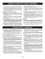 Предварительный просмотр 3 страницы Ryobi P344 Operator'S Manual