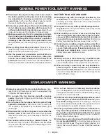 Предварительный просмотр 3 страницы Ryobi P361 Operator'S Manual