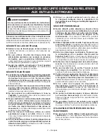 Предварительный просмотр 12 страницы Ryobi P361 Operator'S Manual