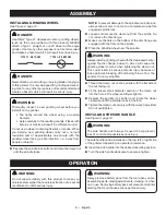 Preview for 8 page of Ryobi P421 Operator'S Manual