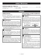 Preview for 25 page of Ryobi P422 Operator'S Manual