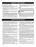 Preview for 4 page of Ryobi P513 Operator'S Manual