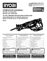 Preview for 1 page of Ryobi P518 Operator'S Manual