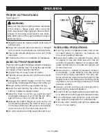 Preview for 18 page of Ryobi p546 Operator'S Manual