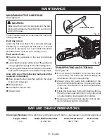 Preview for 31 page of Ryobi P548 Operator'S Manual