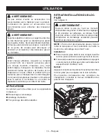 Preview for 46 page of Ryobi P548 Operator'S Manual