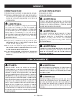 Preview for 76 page of Ryobi P548 Operator'S Manual