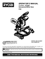 Preview for 1 page of Ryobi P551 Operator'S Manual