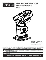 Preview for 21 page of Ryobi P600 Operator'S Manual