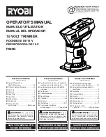 Ryobi P600G Operator'S Manual preview