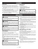 Preview for 5 page of Ryobi P712 Operator'S Manual