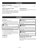 Preview for 5 page of Ryobi P716 Operator'S Manual