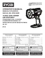 Preview for 1 page of Ryobi P717 Operator'S Manual