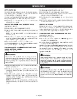 Предварительный просмотр 9 страницы Ryobi P739 Operator'S Manual