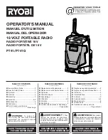 Preview for 1 page of Ryobi P741G Operator'S Manual