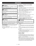 Preview for 6 page of Ryobi P741G Operator'S Manual