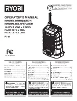 Ryobi P742 Operator'S Manual предпросмотр
