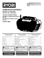 Preview for 1 page of Ryobi P746 Operator'S Manual