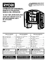 Preview for 1 page of Ryobi P747 Operator'S Manual