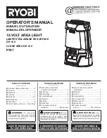 Preview for 1 page of Ryobi P781 Operator'S Manual