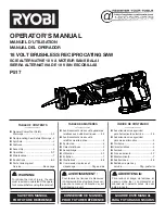 Preview for 1 page of Ryobi p817 Operator'S Manual