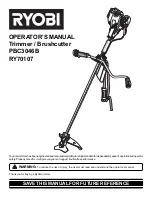 Предварительный просмотр 1 страницы Ryobi PBC3046B Operator'S Manual