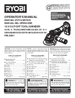 Ryobi PBLAG01 Operator'S Manual preview