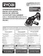 Ryobi PBLAG01 Operator'S Manual предпросмотр