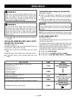 Preview for 7 page of Ryobi PBLHM101 Operator'S Manual