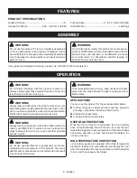 Preview for 6 page of Ryobi PBLJS01 Operator'S Manual